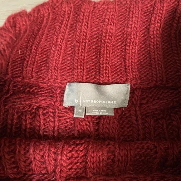 Anthropologies Cropped Knit Chunky Sweater - Picture 5 of 5